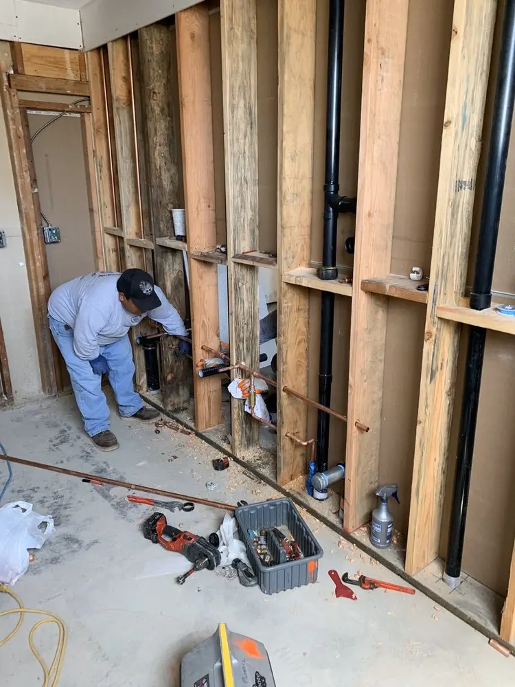 Commercial rough-in plumbing for Gas Line Repair in West Branch